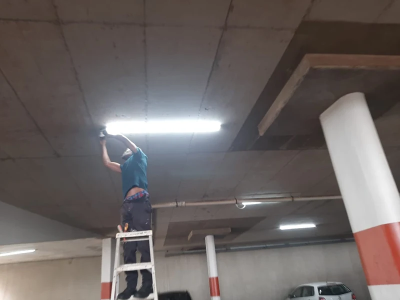 Parking garage lighting